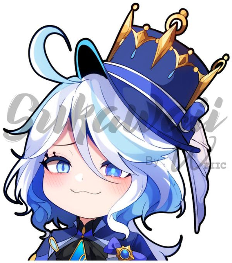 Furina Sukawaii UV Weatherproof Protected Sticker Decal