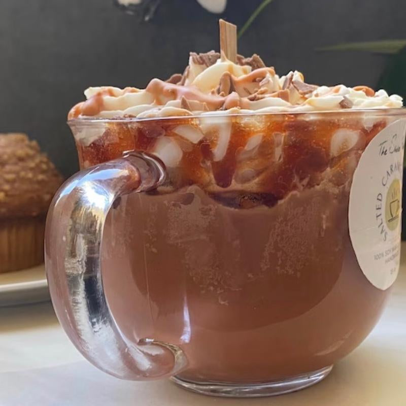 Salted Caramel Frappe Coffee Soy Wax Candle