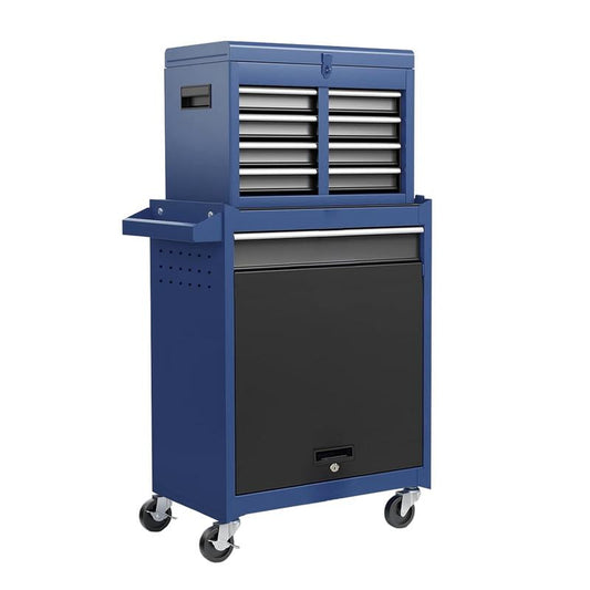 5-Drawer Rolling Tool Storagecabinet with Enhanced Packaging, Detachabletop Tool Box, Metal Tool Cart for Garageworkshop Key Lock Metal Toolbox